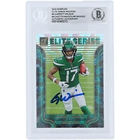Carte de recrue authentifiée signée Garrett Wilson New York Jets 2022 Panini Donruss Elite Series Rookies #ESR-6 Beckett Fanatics