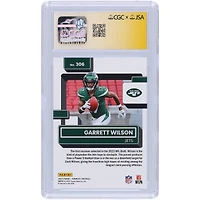 Garrett Wilson New York Jets Autographed 2022 Panini Donruss #306 CGC Fanatics Witnessed Authenticated 10/10 Rookie Card