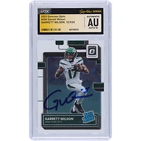 Garrett Wilson New York Jets Autographed 2022 Panini Donruss Optic #206 CGC Fanatics Witnessed Authenticated Auto 10 Rookie Card
