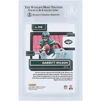 Carte de recrue authentifiée 2022 Panini Donruss Rated Rookie Press Proof Premium #306 Beckett Fanatics Witnessed avec inscription "2022 OROY" de Garrett Wilson New York Jets