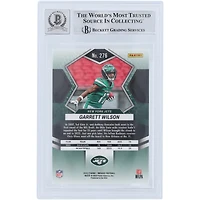 Carte de recrue 9/10 authentifiée signée Garrett Wilson New York Jets Panini Mosaic NFL Debut #276 Beckett Fanatics Witnessed 2022