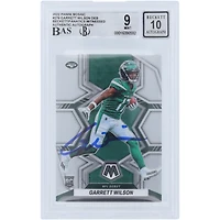 Carte de recrue 9/10 authentifiée signée Garrett Wilson New York Jets Panini Mosaic NFL Debut #276 Beckett Fanatics Witnessed 2022
