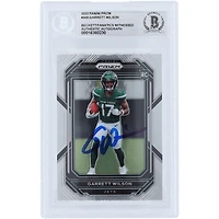 Carte de recrue authentifiée signée Garrett Wilson New York Jets Panini Prizm #309 2022 Beckett Fanatics