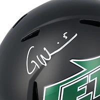 Garrett Wilson New York Jets Autographed 2024 Alternate Speed Replica Helmet