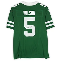 Garrett Wilson New York Jets Autographed 2024 Green Nike Limited Jersey