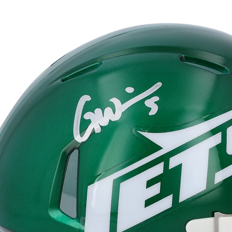 Garrett Wilson New York Jets Autographed 2024 Ridell Speed Mini Helmet