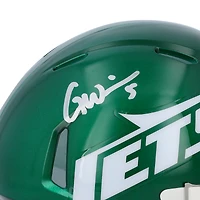 Garrett Wilson New York Jets Autographed 2024 Ridell Speed Mini Helmet