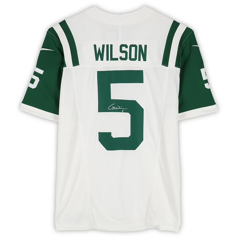 Garrett Wilson New York Jets Autographed 2024 White Nike Alternate Limited Jersey
