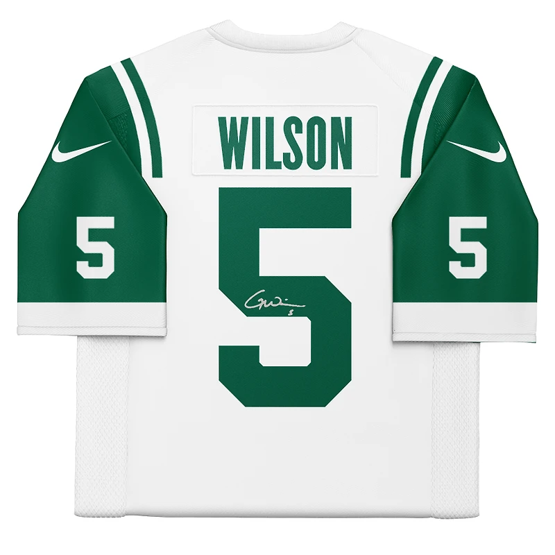 Garrett Wilson New York Jets Autographed 2024 White Nike Alternate Limited Jersey