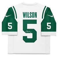 Garrett Wilson New York Jets Autographed 2024 White Nike Alternate Limited Jersey