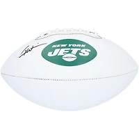 Ballon de football Franklin White Panel autographié par Garrett Wilson des New York Jets