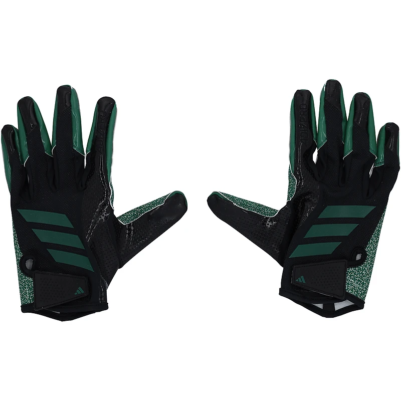 Garrett Wilson New York Jets Autographed Game-Used Black/Green adidas Gloves from the 2025-26 NFL Season