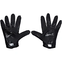Gants adidas noirs dédicacés par Garrett Wilson des New York Jets lors de la saison 2024-25 de la NFL