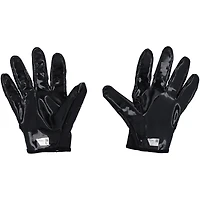 Gants adidas noirs dédicacés par Garrett Wilson des New York Jets lors du match contre les Texans de Houston le 10 décembre 2023