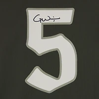 Maillot Nike vert Gotham, autographié par Garrett Wilson des Jets de New York, porté lors du match de rivalité.
