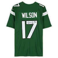 Garrett Wilson New York Jets Autographed Green Nike 2019-2023 Limited Jersey with "2022 NFL OROY" Inscription