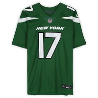 Garrett Wilson New York Jets Autographed Green Nike 2019-2023 Limited Jersey with "2022 NFL OROY" Inscription