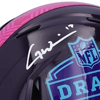 Garrett Wilson New York Jets Autographed Riddell 2022 NFL Draft Speed Mini Helmet