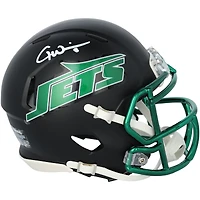 Mini-casque Riddell noir à vitesse alternative autographié par Garrett Wilson (New York Jets)