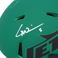Garrett Wilson New York Jets Autographed Riddell Rave Speed Mini Helmet
