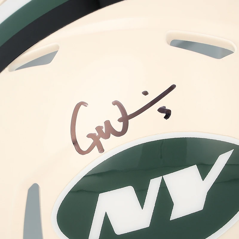 Casque Riddell Retro Speed Mini autographié par Garrett Wilson (New York Jets)