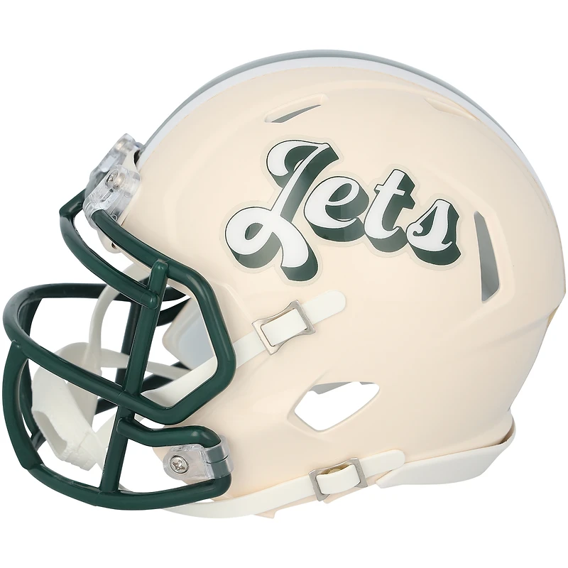 Garrett Wilson New York Jets Autographed Riddell Retro Speed Mini Helmet