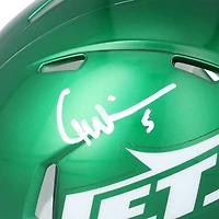 Garrett Wilson New York Jets Autographed Riddell Speed Mini Helmet - White Signature