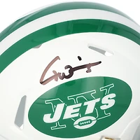 Mini-casque Riddell blanc à vitesse alternative autographié par Garrett Wilson (New York Jets)