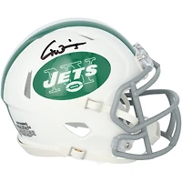 Mini-casque Riddell blanc à vitesse alternative autographié par Garrett Wilson (New York Jets)