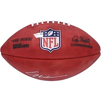 Ballon de football américain professionnel Wilson Duke, logo couleur, autographié par Garrett Wilson des Jets de New York