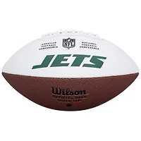 Garrett Wilson New York Jets Autographed Wilson White Panel Football