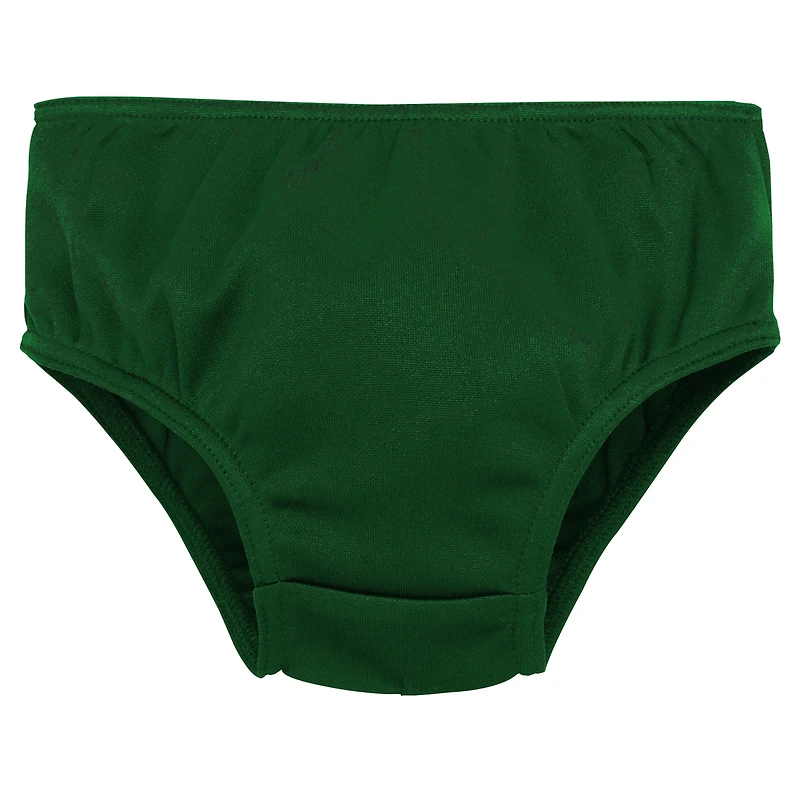 Robe verte de capitaine des New York Jets pour petites filles avec bloomers