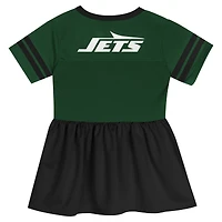 Girls Toddler Green New York Jets Stadium Lights Fashion Jersey Dress