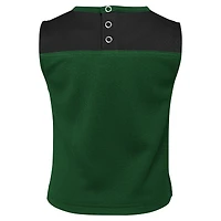 Ensemble de pom-pom girl deux pièces avec bloomers pour filles, vert, New York Jets Spirit Cheer