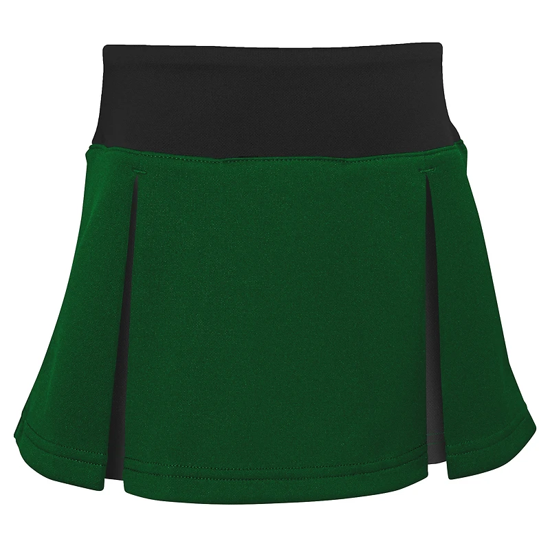 Ensemble de pom-pom girl deux pièces avec bloomers pour filles, vert, New York Jets Spirit Cheer