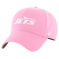 Girls Youth '47 Pink New York Jets Rose MVP Adjustable Hat