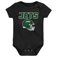 Infant & Newborn Outerstuff  New York Jets Littlest Player Three-Piece Bodysuit Set