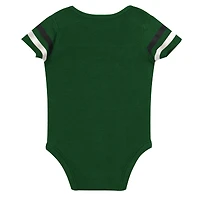 Infant & Newborn Outerstuff New York Jets Up One Three-Piece Bodysuit, Bib Booties Set