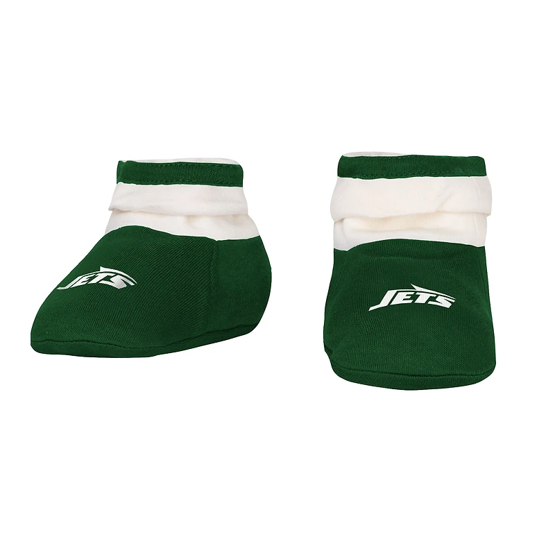 Ensemble trois pièces pour bébé et nouveau-né Outerstuff New York Jets Up One : body, bavoir chaussons
