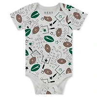 Infant & Newborn WEAR by Erin Andrews New York Jets Three-Piece Turn Me Around Bodysuits Pant Set