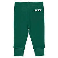Vêtements pour bébés et nouveau-nés par Erin Andrews Ensemble trois pièces de body pantalon Turn Me Around des New York Jets