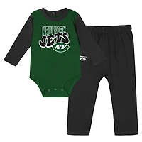 Ensemble body à manches longues et pantalon pour bébé New York Jets Double Up