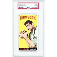 Carte de recrue Joe Namath, New York Jets, 1965 Topps n° 122, authentifiée PSA 2