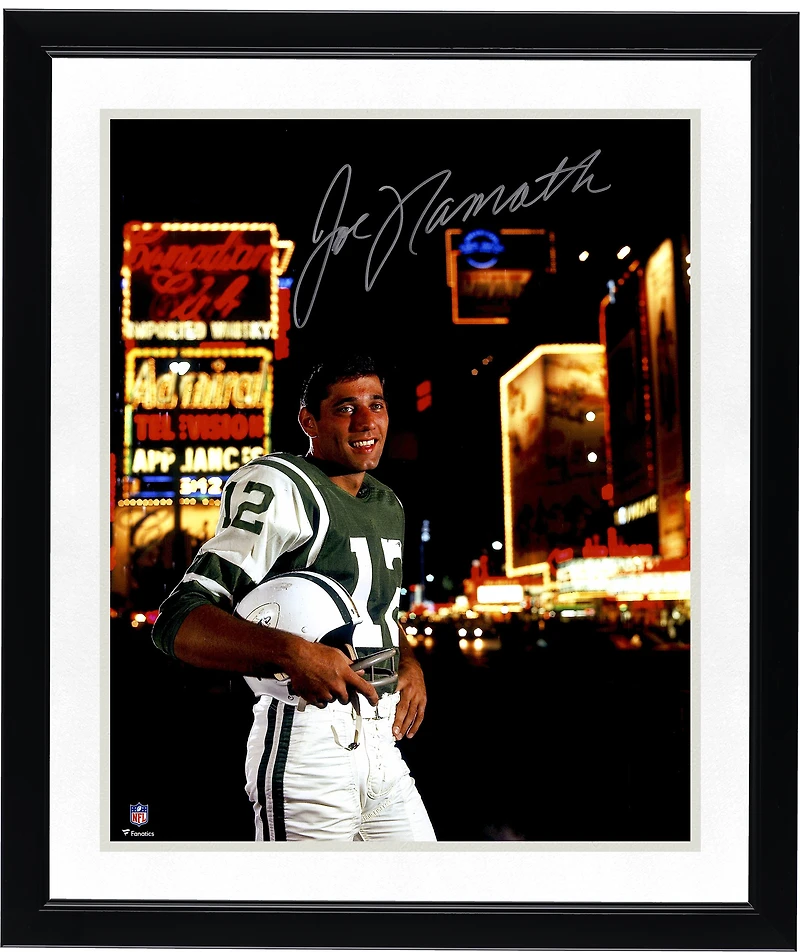 Joe Namath New York Jets Autographed 16" x 20" Broadway Photograph