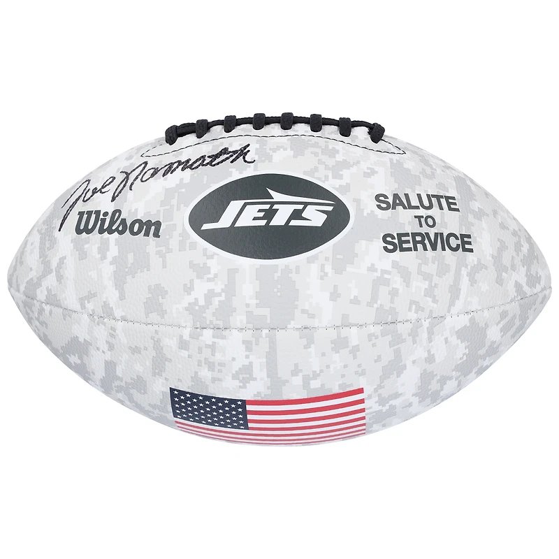 Joe Namath New York Jets Autographed 2024 Salute To Service Wilson Football  