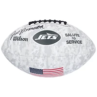 Joe Namath New York Jets Autographed 2024 Salute To Service Wilson Football  