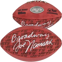 Joe Namath New York Jets Autographed Duke Showcase Football with "Broadway" Inscription