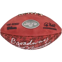 Joe Namath New York Jets Autographed Duke Showcase Football with "Broadway" Inscription