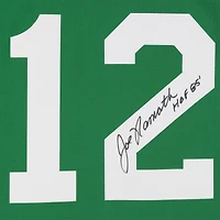 Joe Namath New York Jets Autographed Green Mitchell & Ness Authentic Jersey with "HOF 85" Inscription 