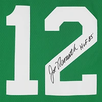 Joe Namath New York Jets Autographed Green Mitchell & Ness Legacy Jersey with "HOF 85" Inscription